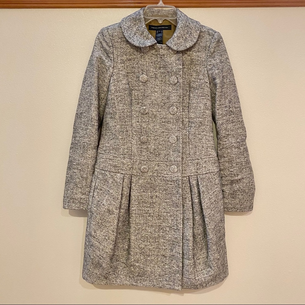 French Connection Gray Pea Coat